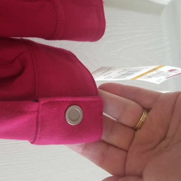 Alfred Dunner Pink Rhinestone Dragonfly Embroidered Lightweight Jacket - Picture 8 of 12